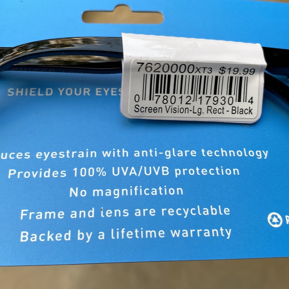 Screen Vision Blue Light Filtering Glasses New - Picture 5 of 9